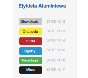 Etykiety do sterylizacji Uzman Aluminiowa
