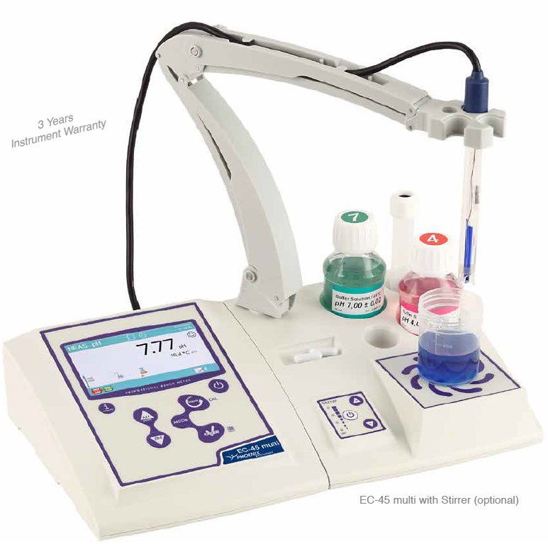 Mierniki wieloparametrowe (laboratoryjne) Phoenix Instrument EC-45 multi