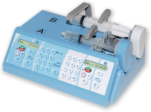 Pompy infuzyjne strzykawkowe Ascor AP22