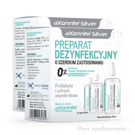 Preparaty do aparatów dezynfekujących nano-TECH aXonnite Silver