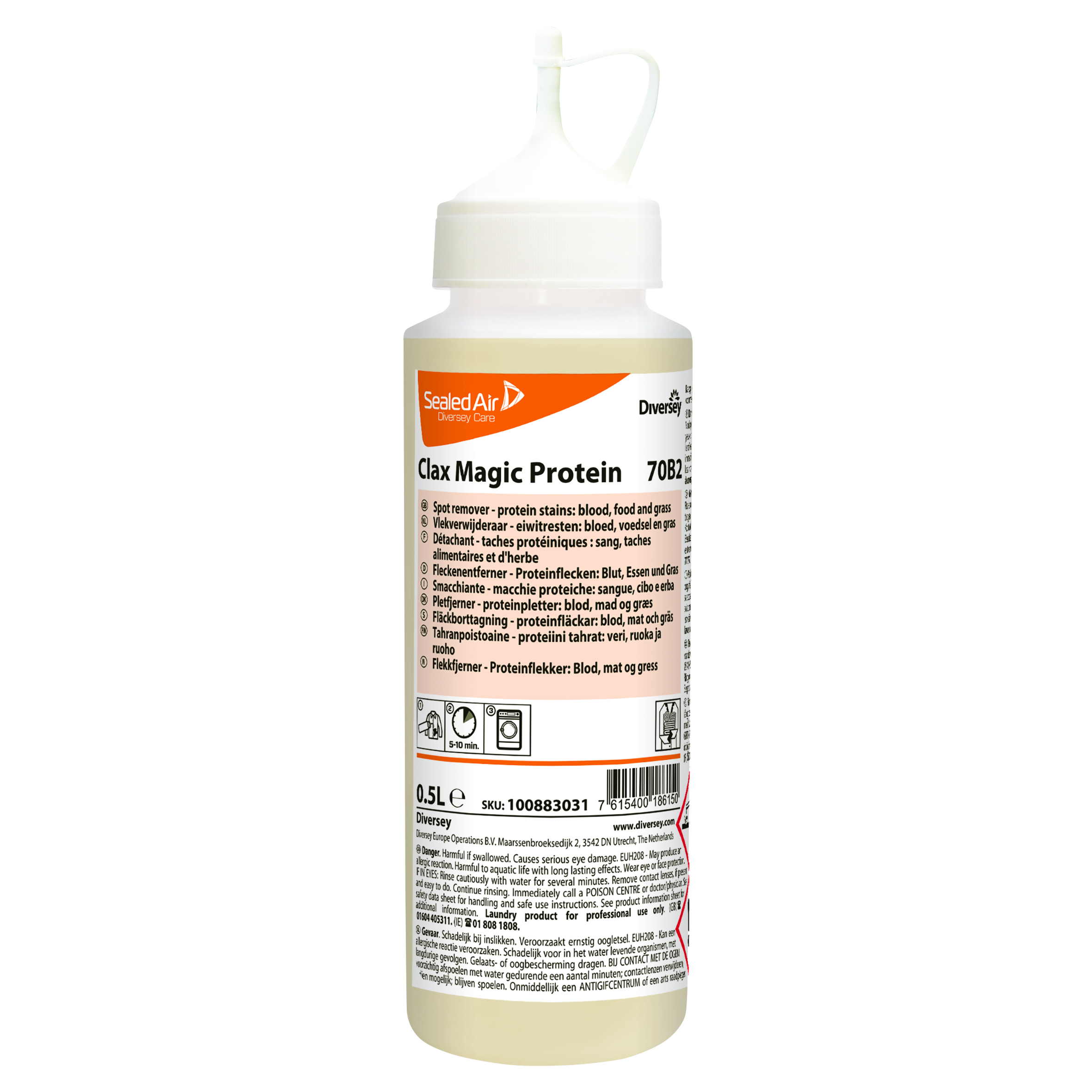 Preparaty do prania końcowego i uszlachetniania bielizny Diversey Clax Magic Protein 70B2