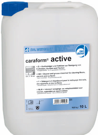 Preparaty myjące do powierzchni ponad podłogowych Dr. Weigert Caraform active