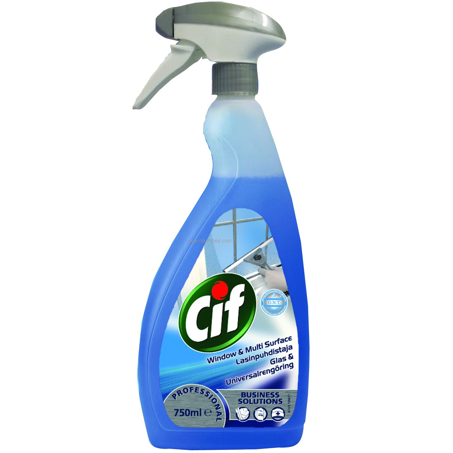 Preparaty myjące do powierzchni ponad podłogowych Diversey Cif Professional Window & Multi Surface Cleaner 750ml