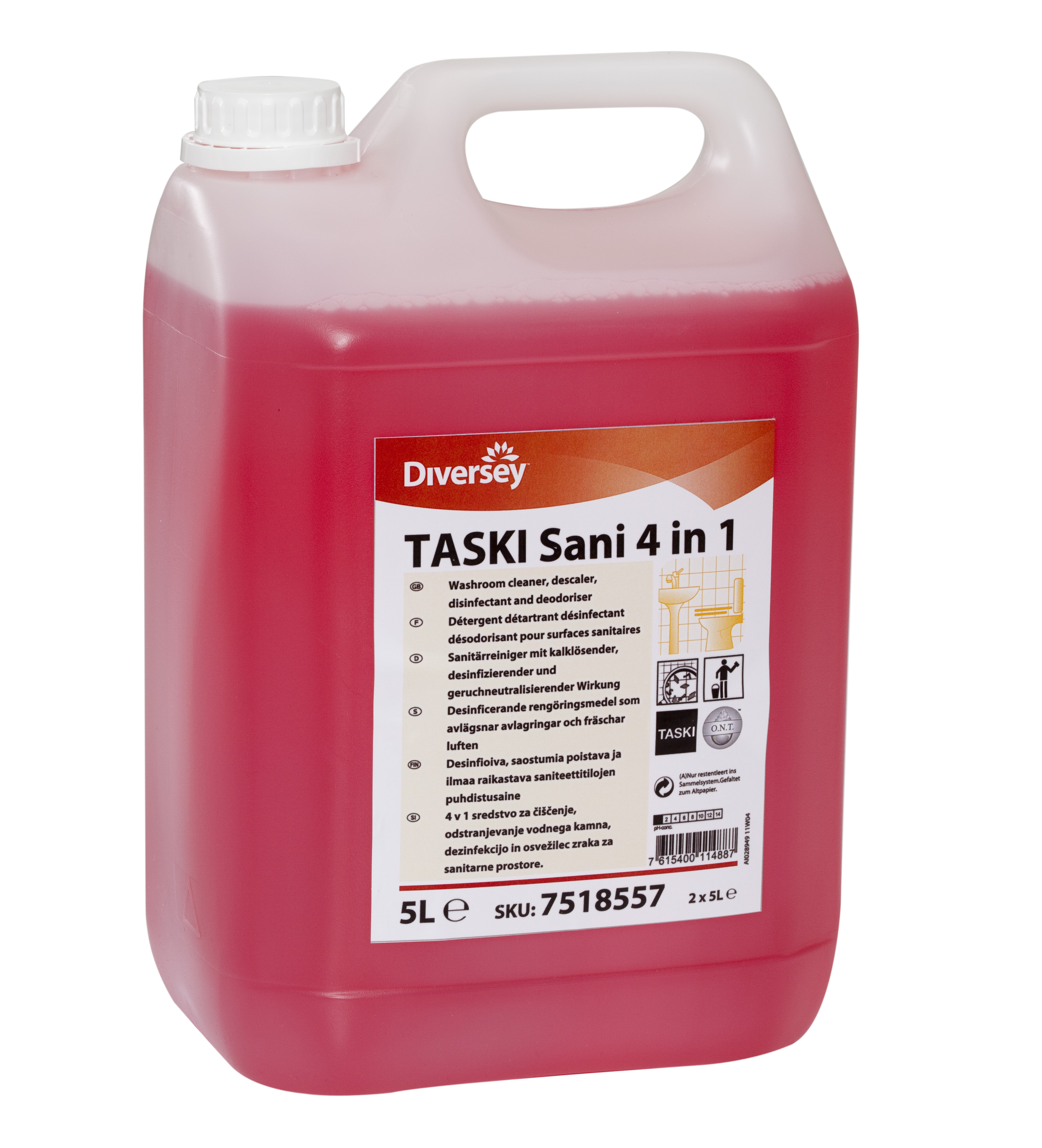 Preparaty myjące do sanitariatów Diversey TASKI Sani 4in1