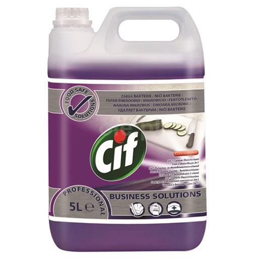 Ręczne mycie Diversey Cif Professional  2in1 Cleaner Disinfectant conc