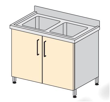 Szafki zlewozmywakowe TRIBO K 3002/01
