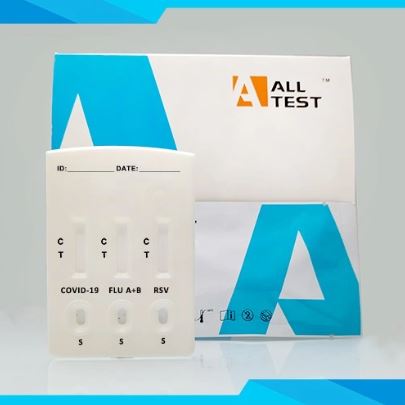 Testy do wykrywania obecności koronawirusa SARS-CoV-2 (COVID-19) Hangzhou AllTest Biotech SARS-CoV-2/Influenza A+B/RSV Antigen Combo Rapid Test