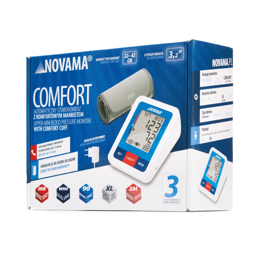 Ciśnieniomierze elektroniczne NOVAMA COMFORT
