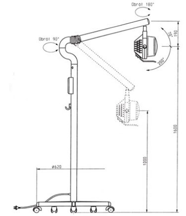 Lampy operacyjne pojedyncze BakMed PH-121.2 operacyjna