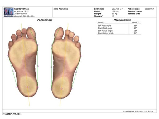 Podoskopy Sensor Medica Podoscan 2D FootCAD