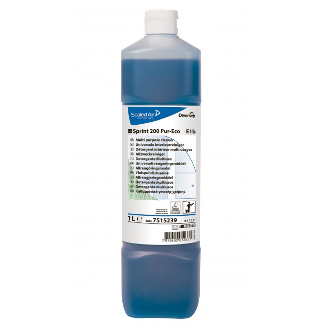 Preparaty myjące do powierzchni ponad podłogowych Diversey TASKI Sprint 200 Pur-Eco