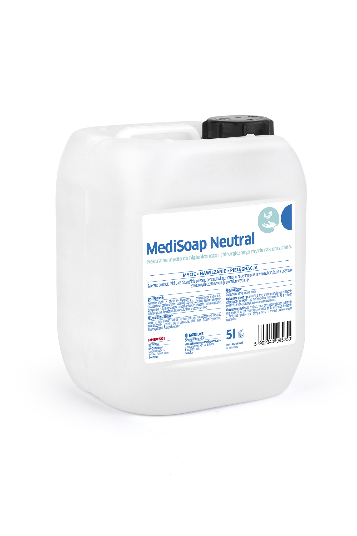 Preparaty myjące do rąk i skóry NW-Chemie GmbH MediSoap Neutral