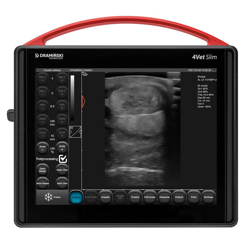 Ultrasonografy wielonarządowe weterynaryjne - USG DRAMIŃSKI 4VET slim
