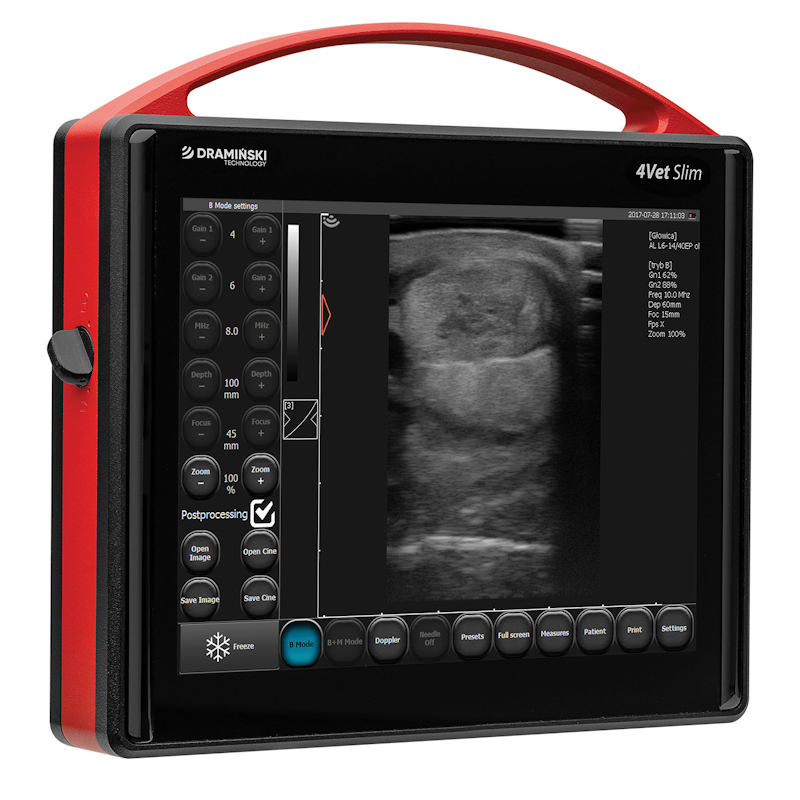 Ultrasonografy wielonarządowe weterynaryjne - USG DRAMIŃSKI 4VET slim